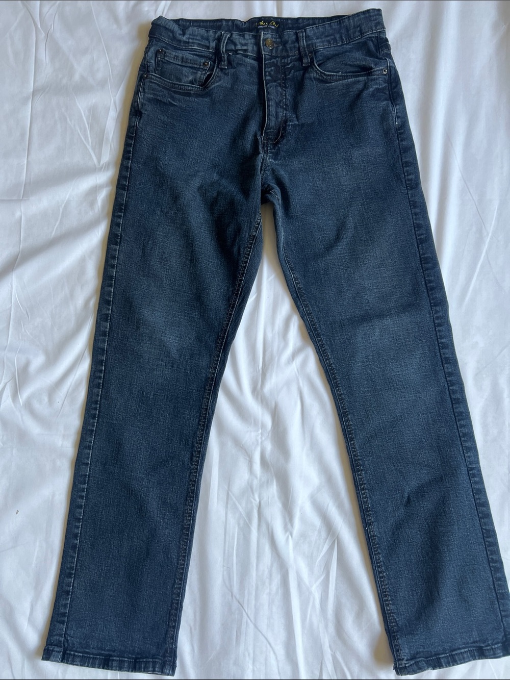 Urban Star Men’s Relaxed Fit Straight Leg Blue Denim Jeans